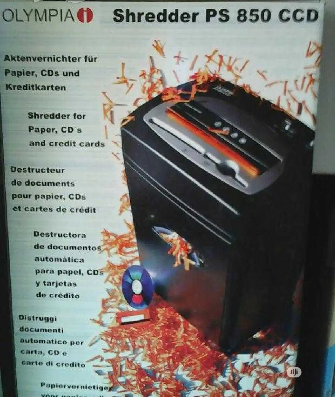 Olympia 850ccd Paper Shredder