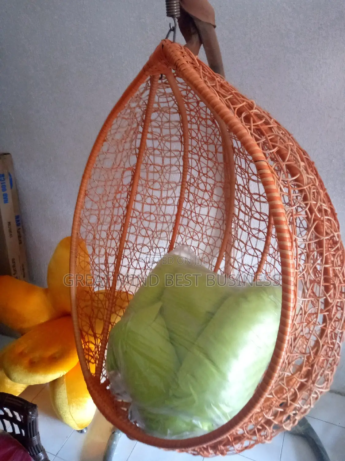 Quality Rattan Made Hanging Indoor / Outdoor Swing Chair.