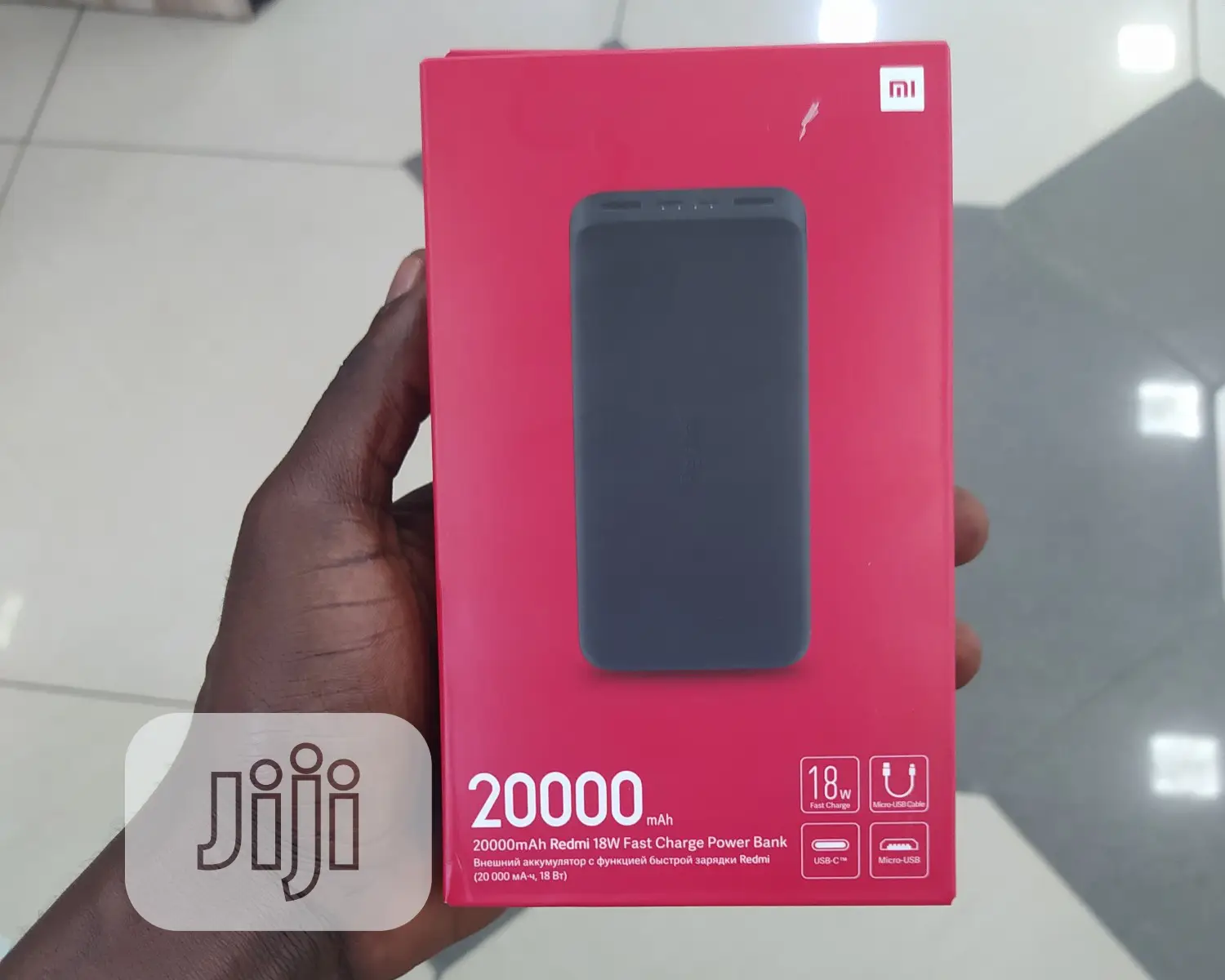 Original Redmi 20000mah Powerbank - Black