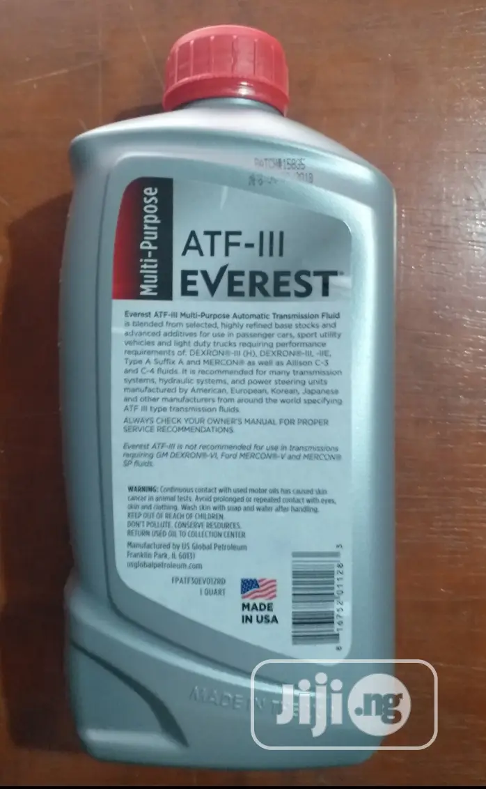 Everest Multi-Purpose Automatic Transmission Fluid, ATF-III