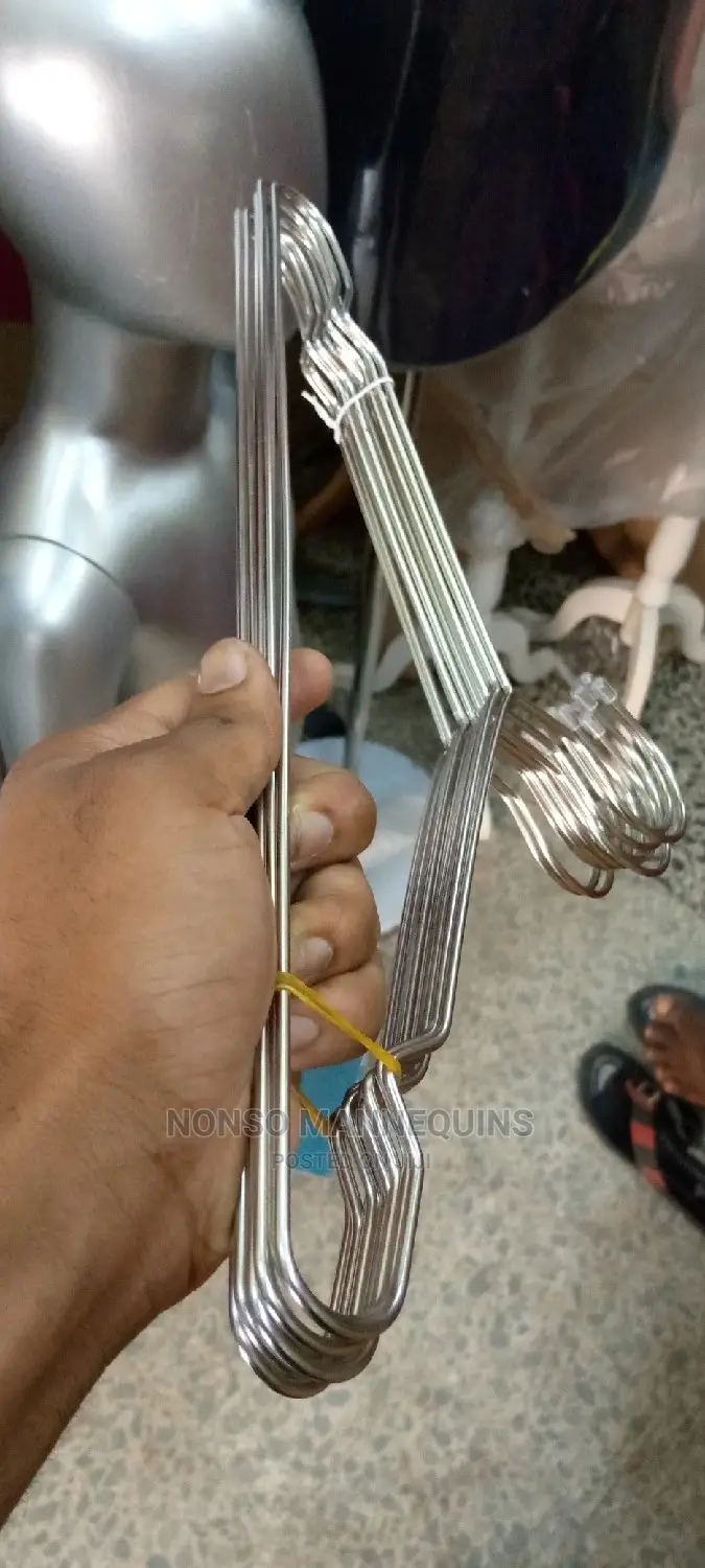 Silver Plain Stainless Hangers For Clothes