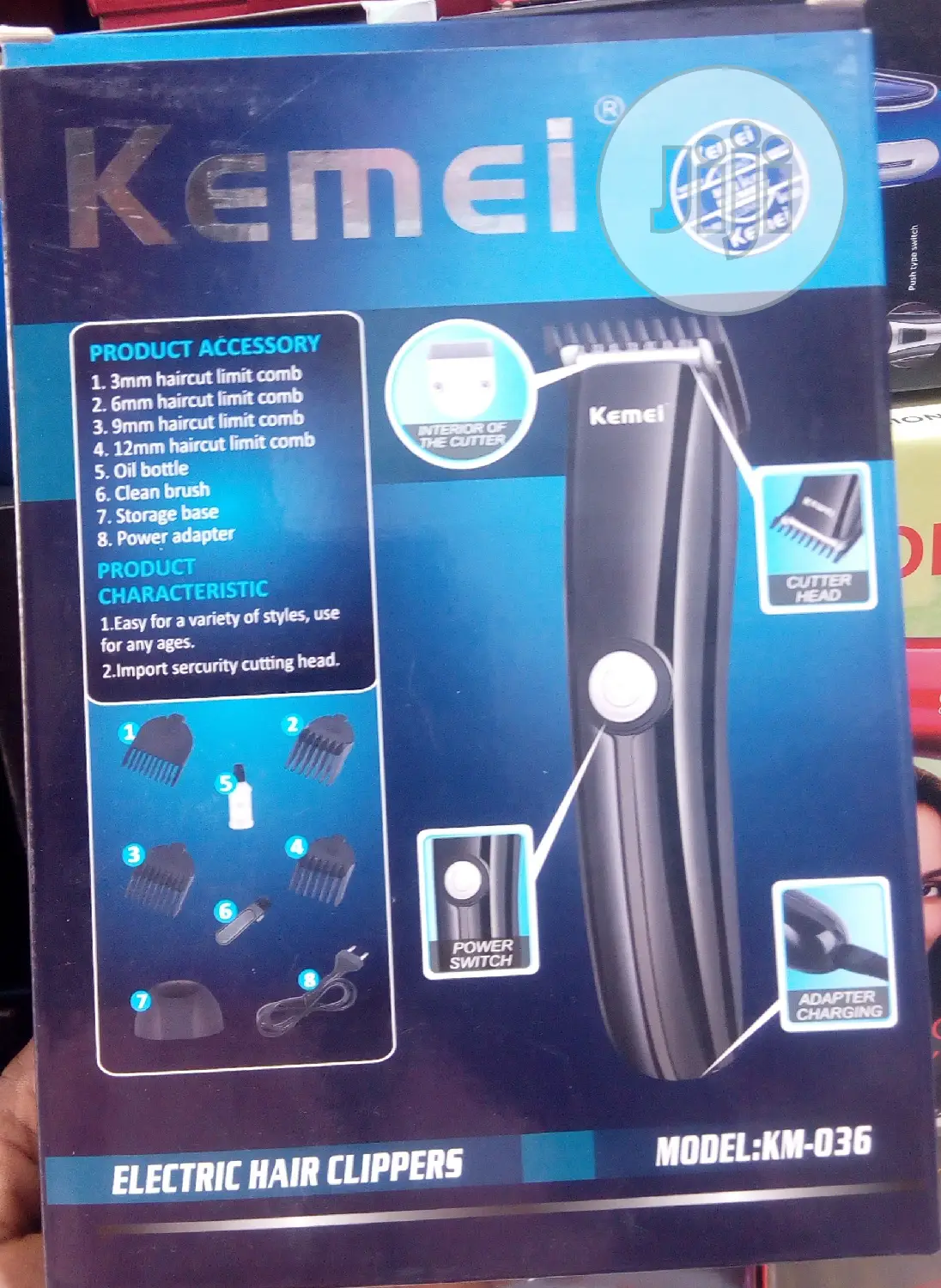 Kemei Professional Rechargeable Hair Shaver