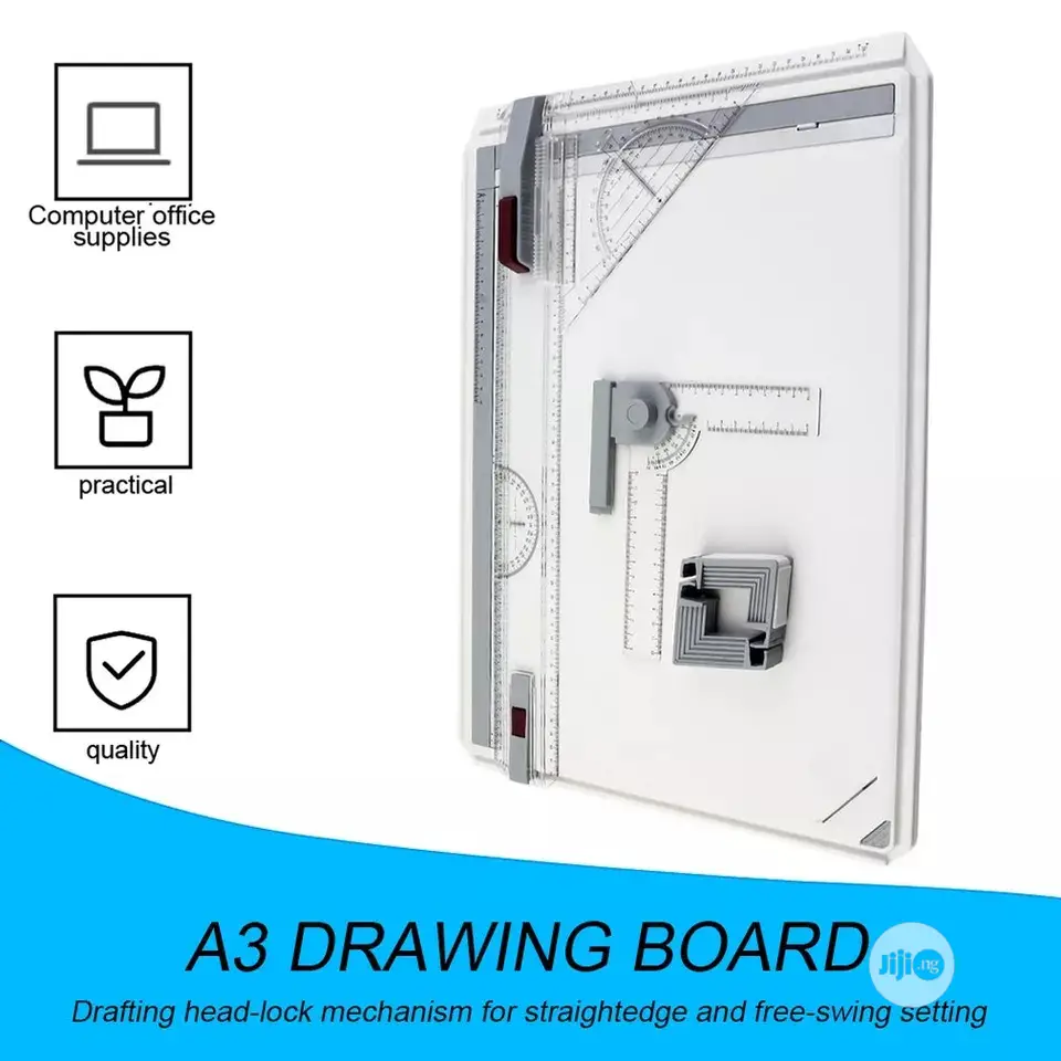 Portable A3 Drawing Board Draft Painting Board With Parallel