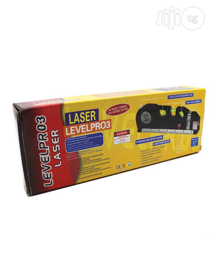 Multipurpose Laser Level Aligner Bubbles Ruler 8ft Tape.