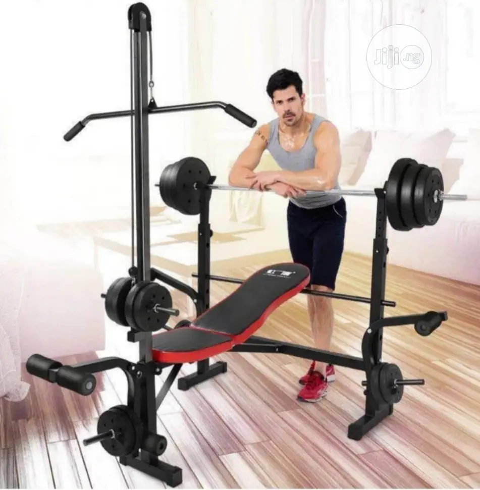 High Quality Commercial Weight Bench With Lat Pull
