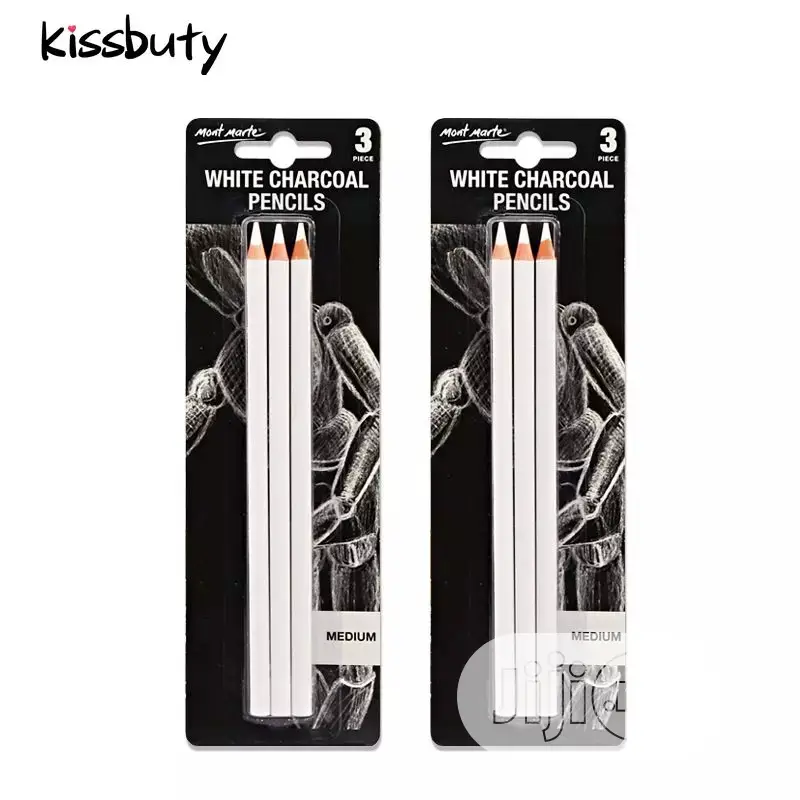 3pcs/Set White Highlight Sketch Charcoal Pencil Profession