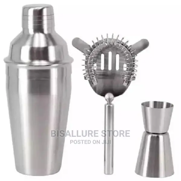 Cocktail Shaker Bar Set - 3 Pieces