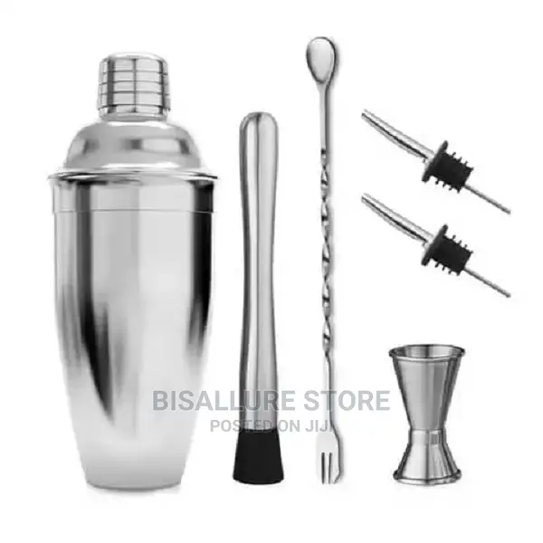 Stainless Steel Cocktail Shaker Set - 6 Pieces