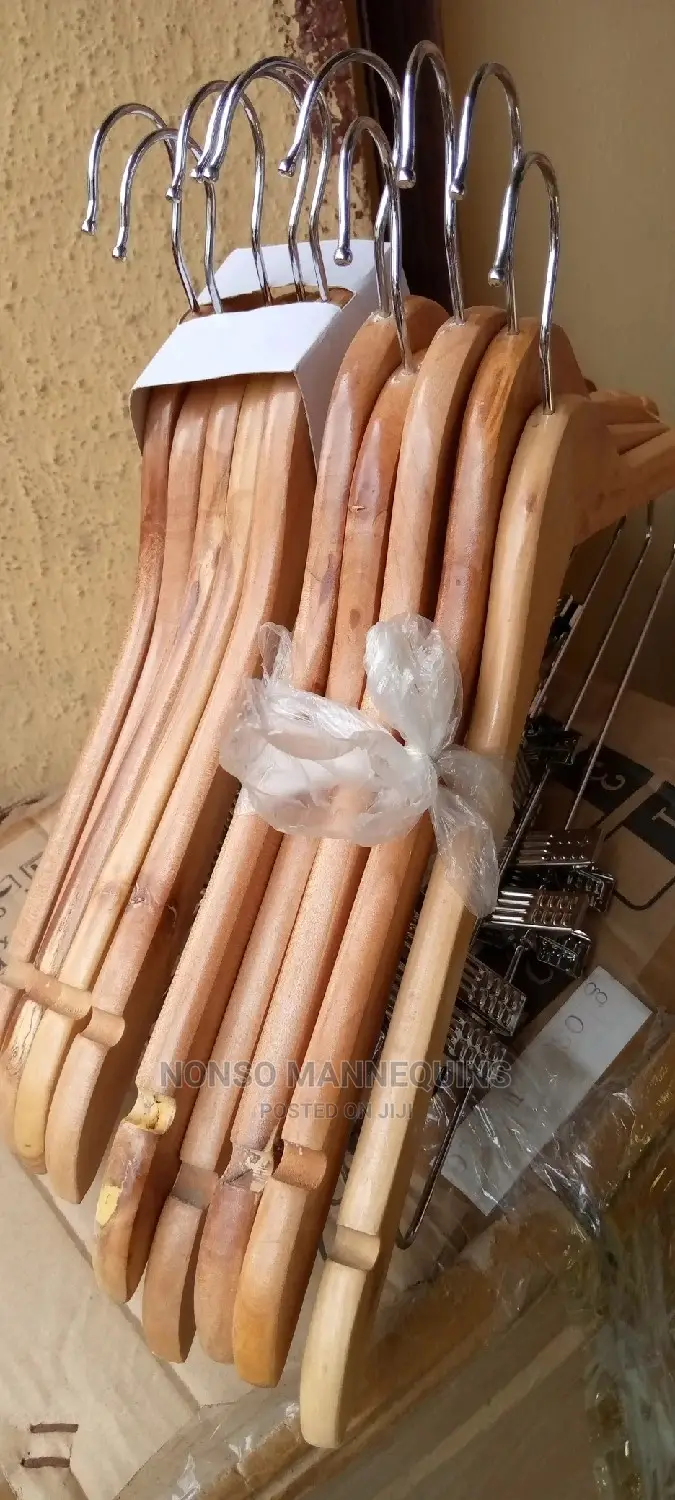 10pieces Wooden Clip Hangers