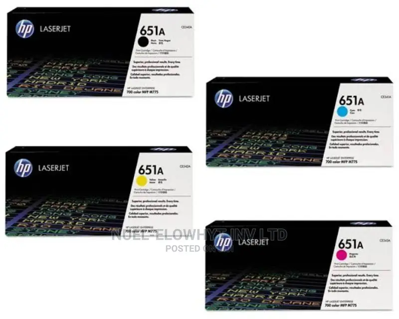 HP 651A Cyan Original Laserjet Toner Cartridge SKU CE341A
