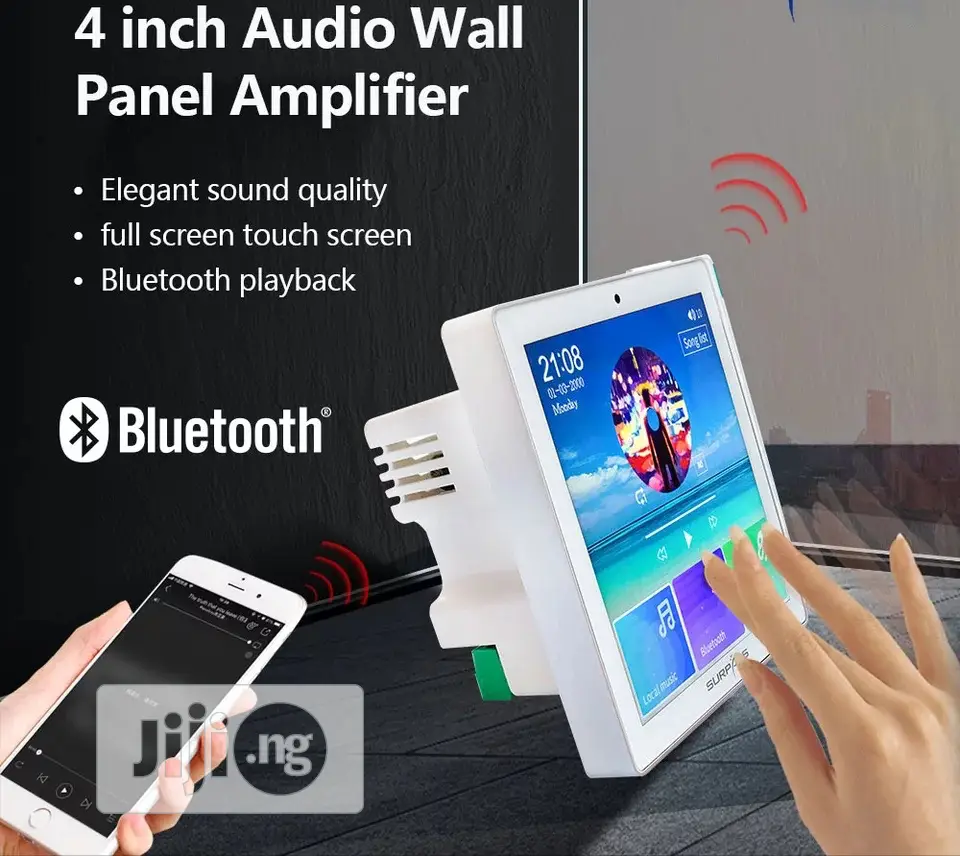 4" Wall Mount Ceiling Speaker Amplifier With Remote Control