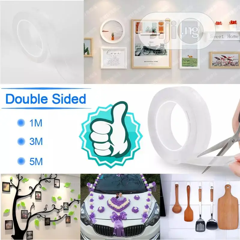 Magic Tape Doubled Sided Tape Adhesive Tape Transparent 1pcs