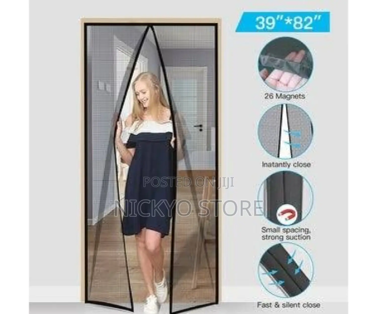 40inch Width by 76inch Lenght Hands Free Magic Mesh