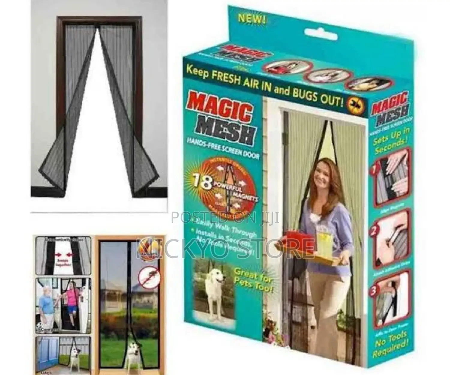 40inch Width by 76inch Lenght Hands Free Magic Mesh