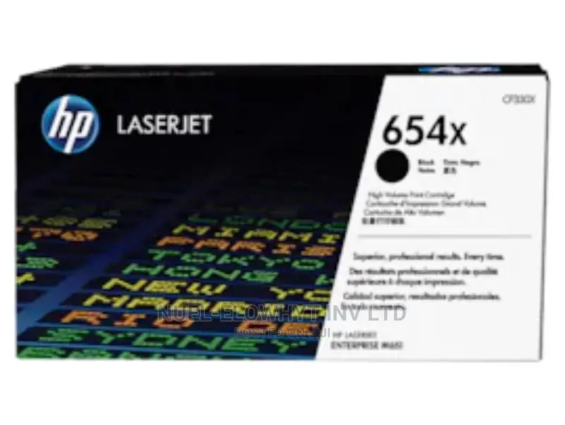 HP 654X High Yield Black Original Toner Cartridge, CF330X