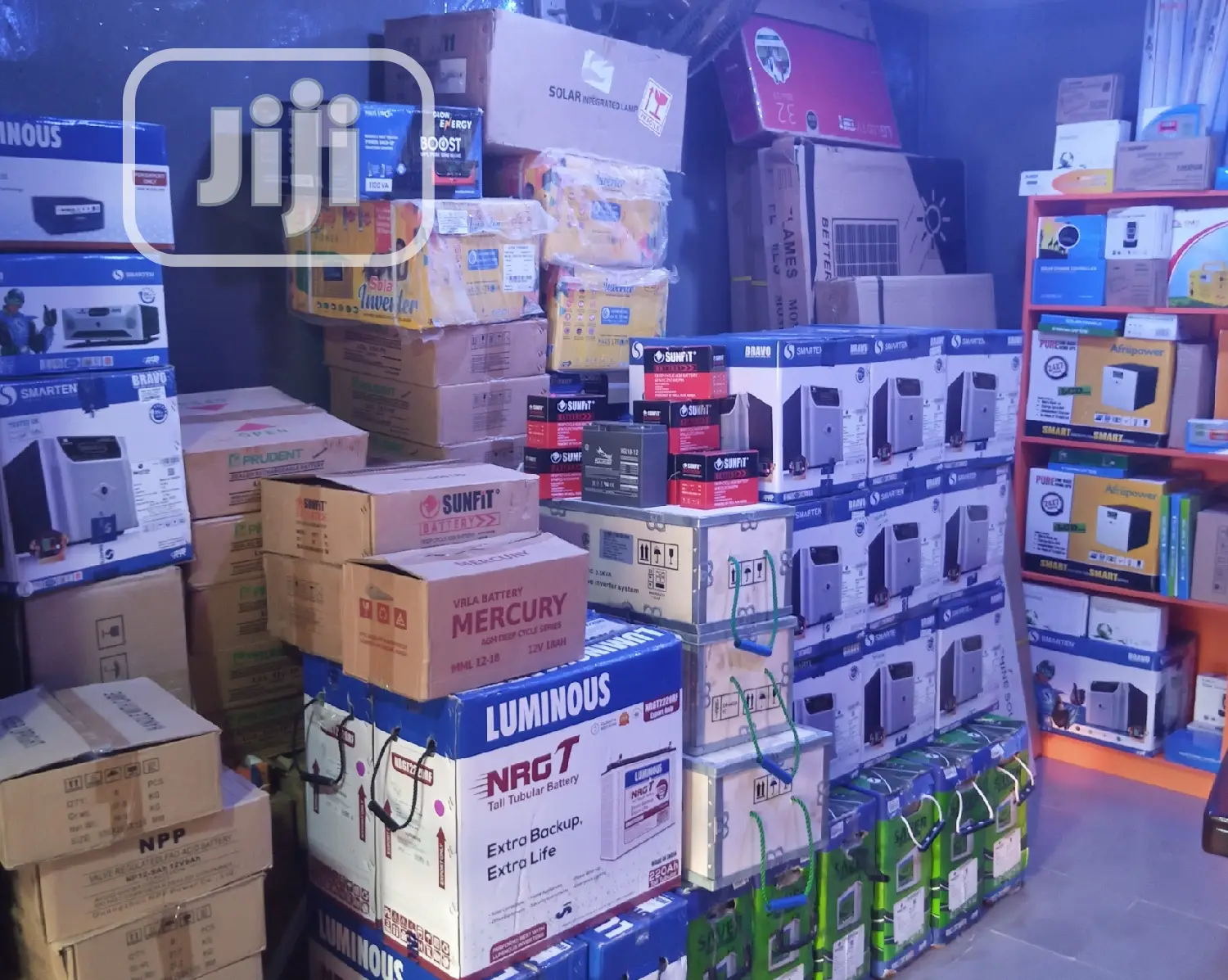 Batteries, Inverters, Solar Panels, Controllers
