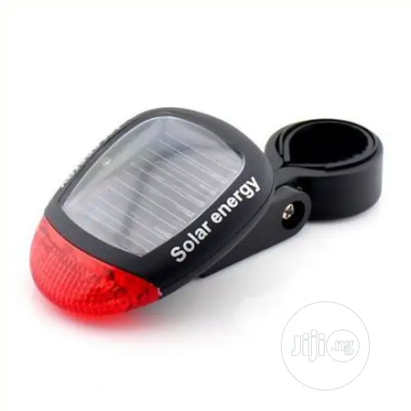 Waterproof Solar Bike Bicycle Rear Tail Red 2 LED 4 Mode