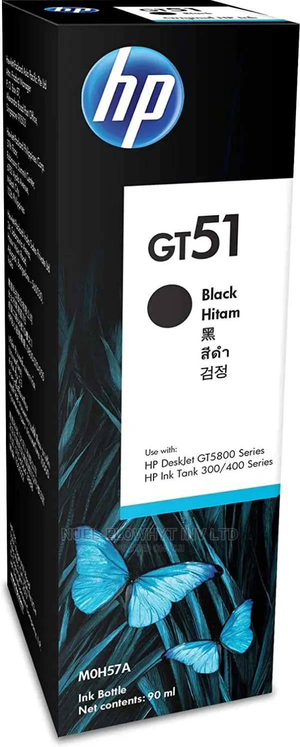 Tinta HP Gt51 (Moh57al) Negro 90ml