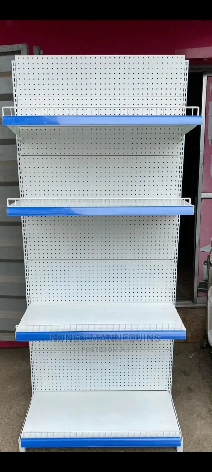 7feets Height Gondola Shelves With 4 Steps Per Unit