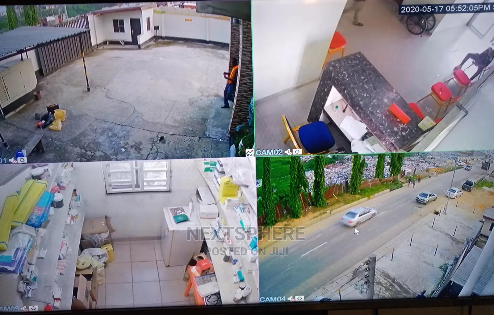 Home Security Cameras 1080p Indoor 4ch CCTV