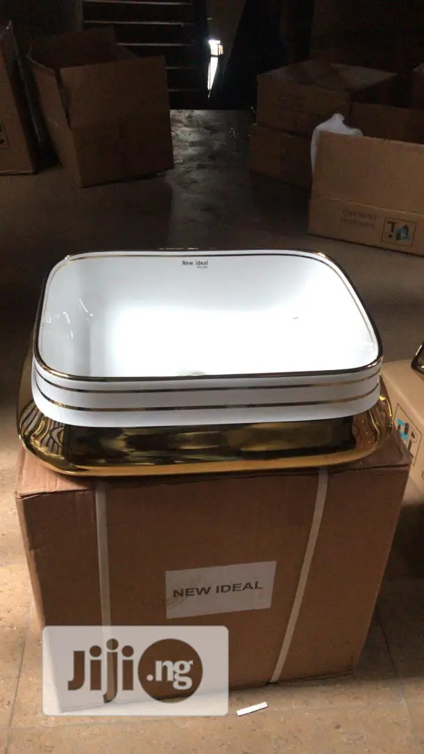 Rose Gold Patterned Counter Top Basin