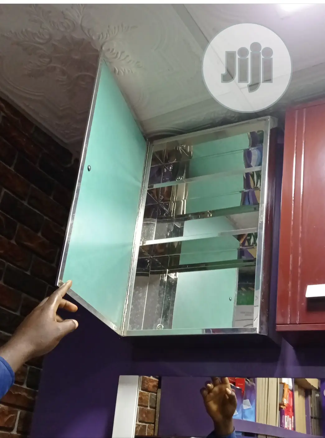 Stainless Cabinet Mirror