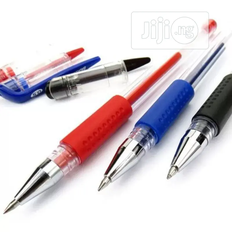 12pcs Red Blue Black Ink Gel Pen 0.5mm Writing Neutral Pens
