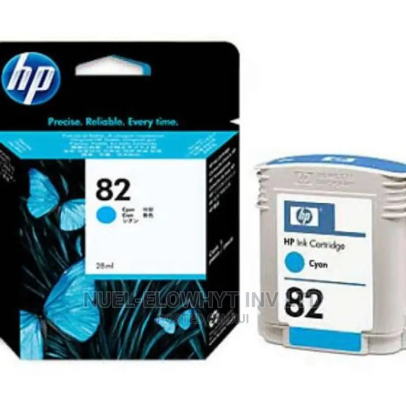 HP 82 69-ml Cyan Designjet Ink Cartridge, C4911A