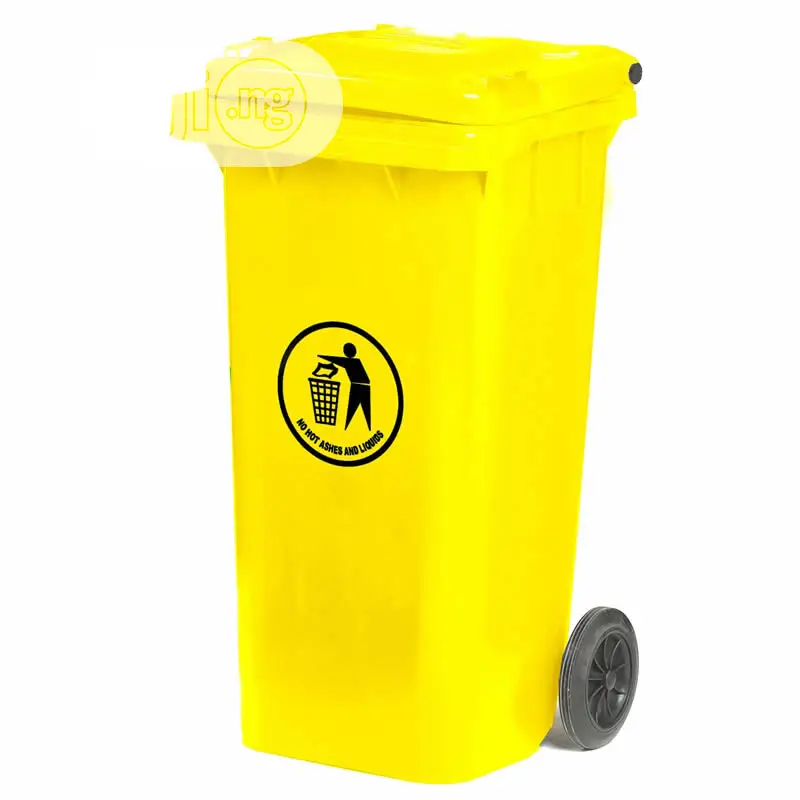 120 Litre Medical Clinical Waste Bin - Yellow