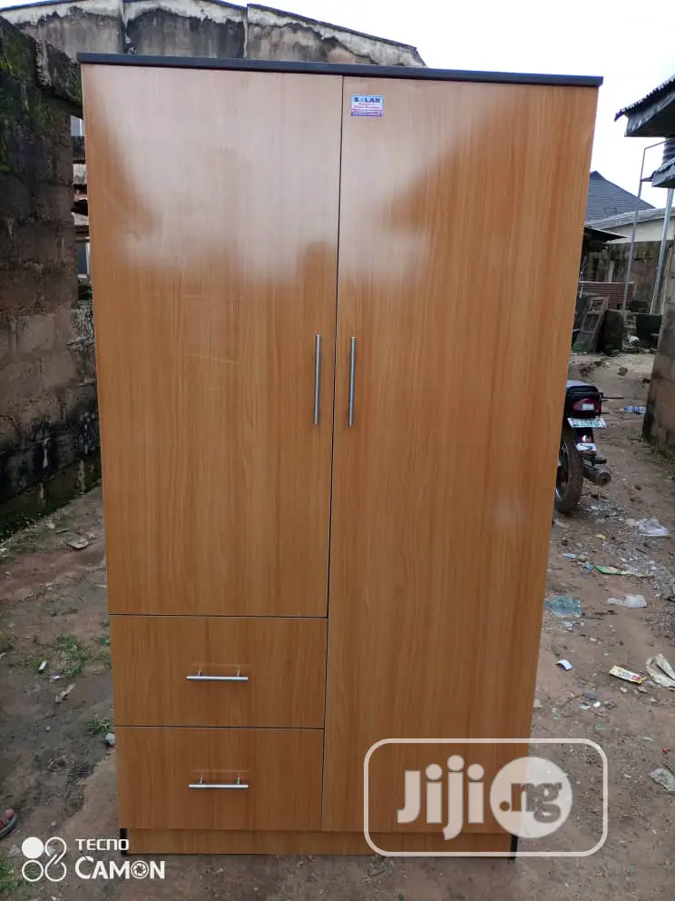 2 Doors Wardrobe With Locker and Show Rack