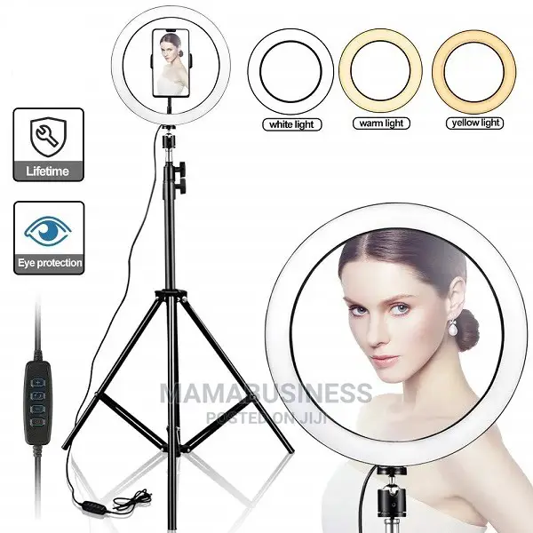 10 Inch Selfie Ring Light With Tripod Stand Phone Holder