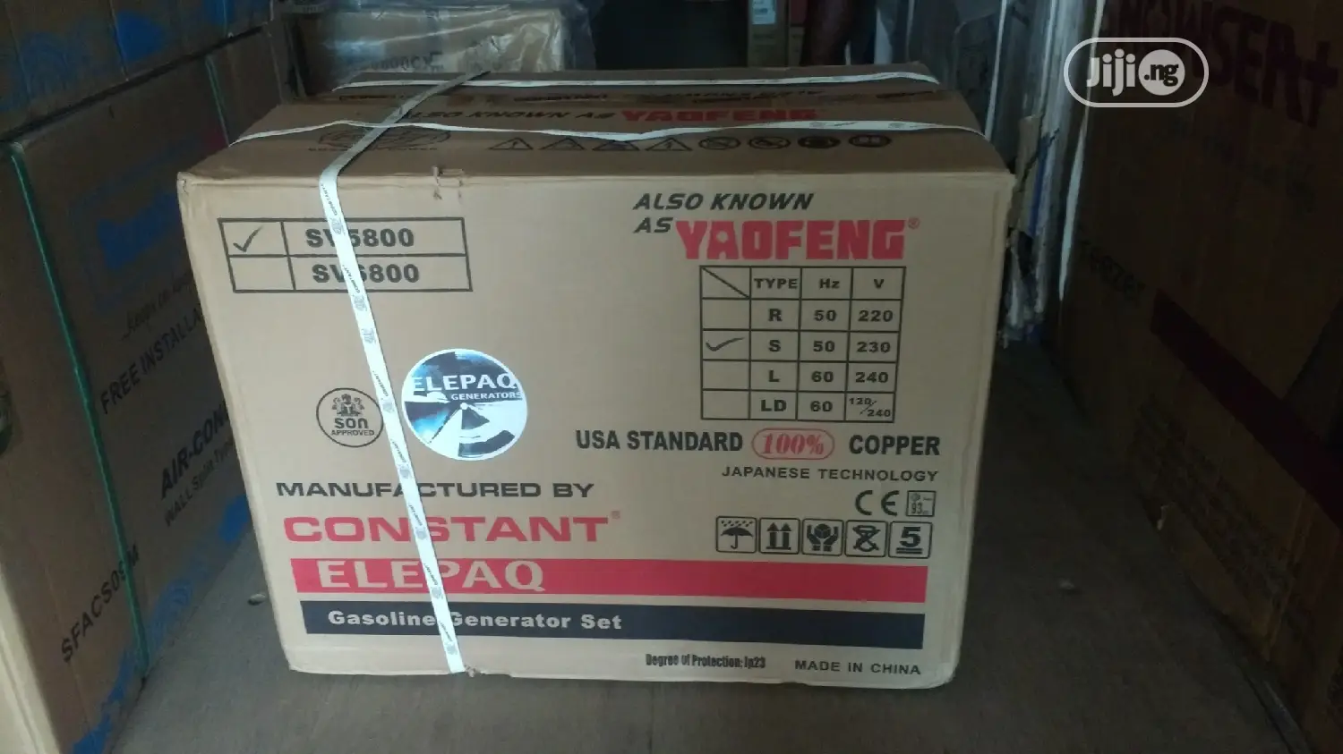 Elepaq Constant 4.5kva Manual Full Copper Generator (Sv6800)