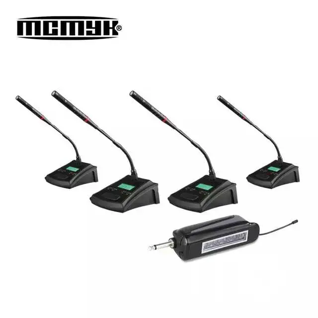 Rechargeable 4in1 Conference Wireless Microphone System