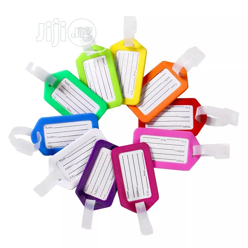 Luggage Tags Plastic Suitcase Id Address Holder Baggage 40p