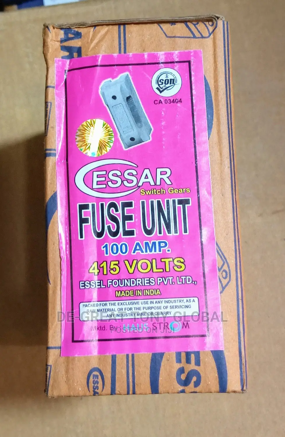Essar Cutout Fuse (100amps)
