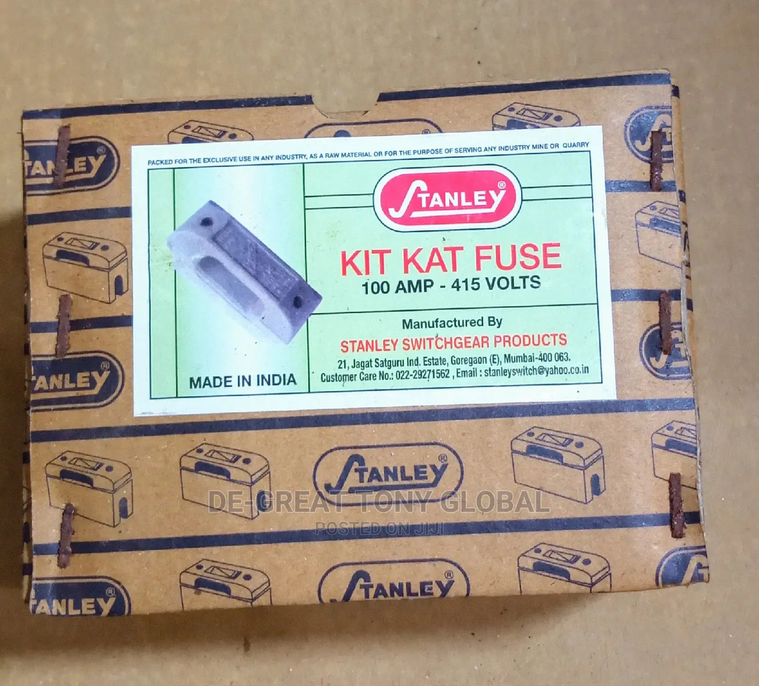 Stanley Cut Out Fuse (100amps)