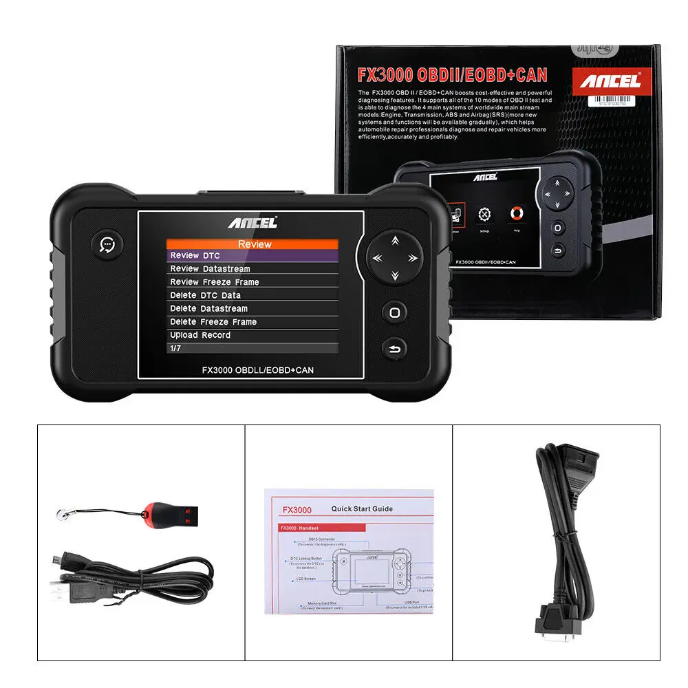 Ancel Fx3000 Car Scanner Abs Engine Oil Reset BMS Epb Sas