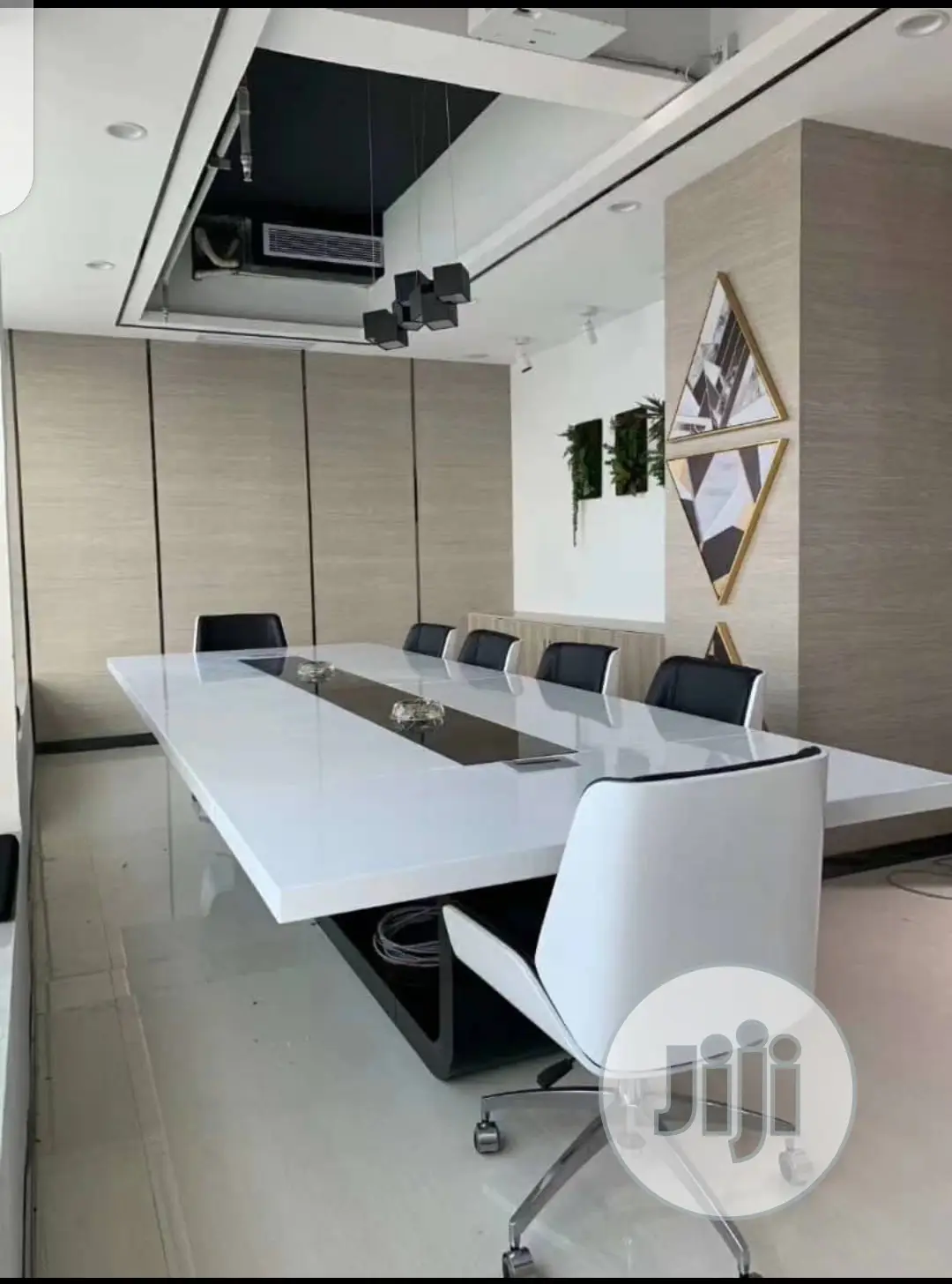 White Conference Table For 10people/3meters