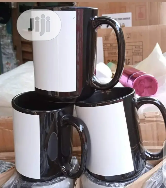 15oz Black Coated Mug