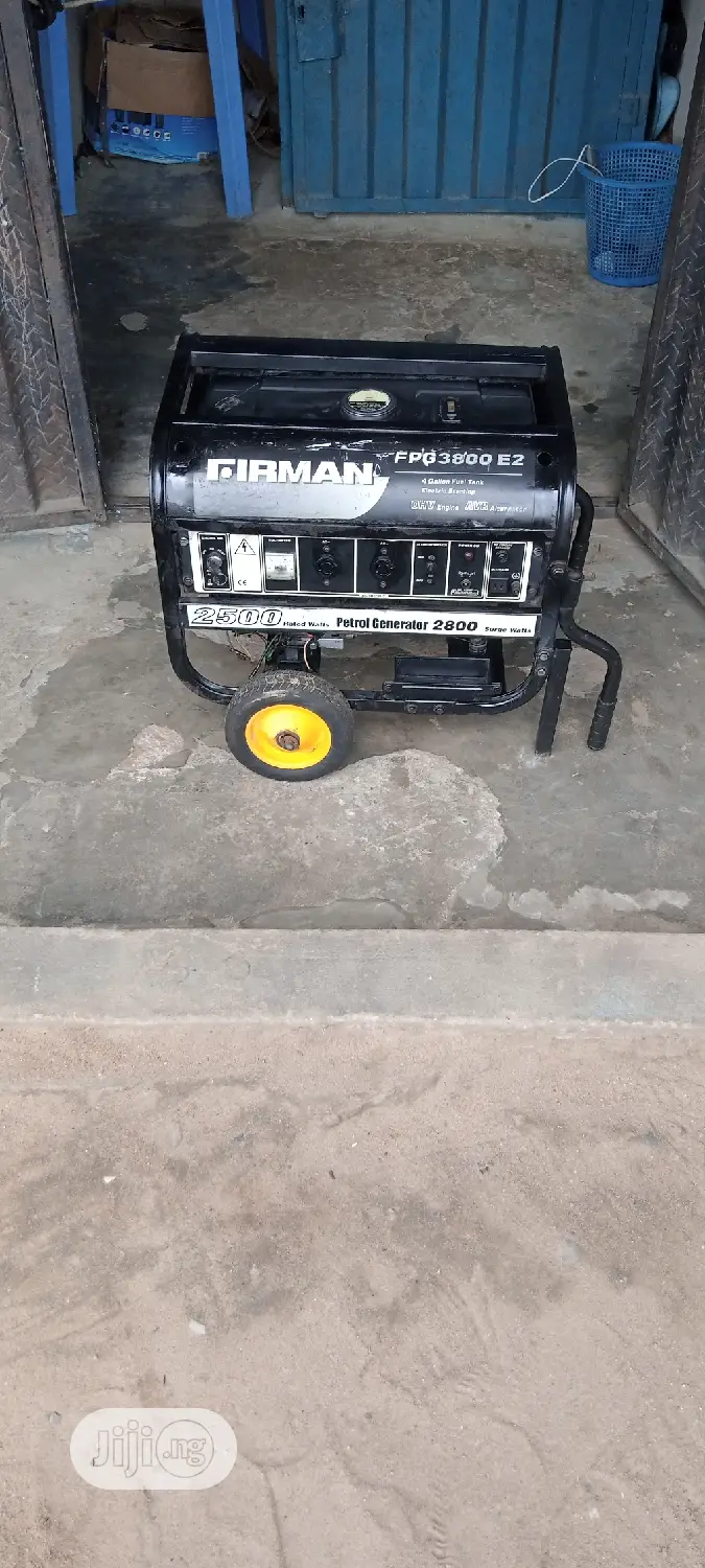 Fairly Used 3.1KVA SUMEC FIRMAN FPG3800 Generator + Receipt