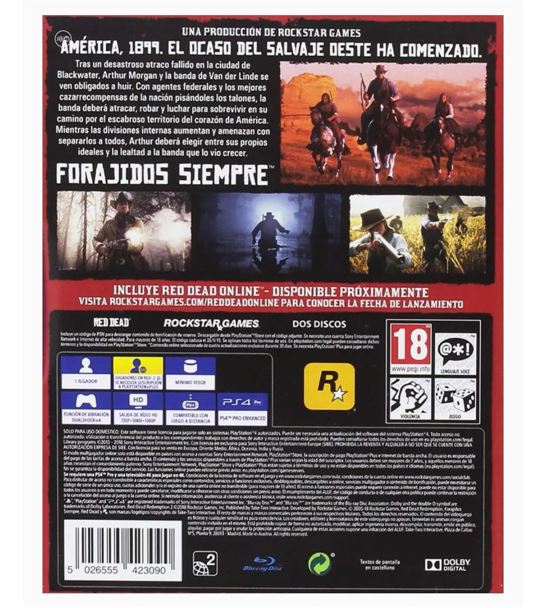 Playstation 4- Red Dead Redemption Ii