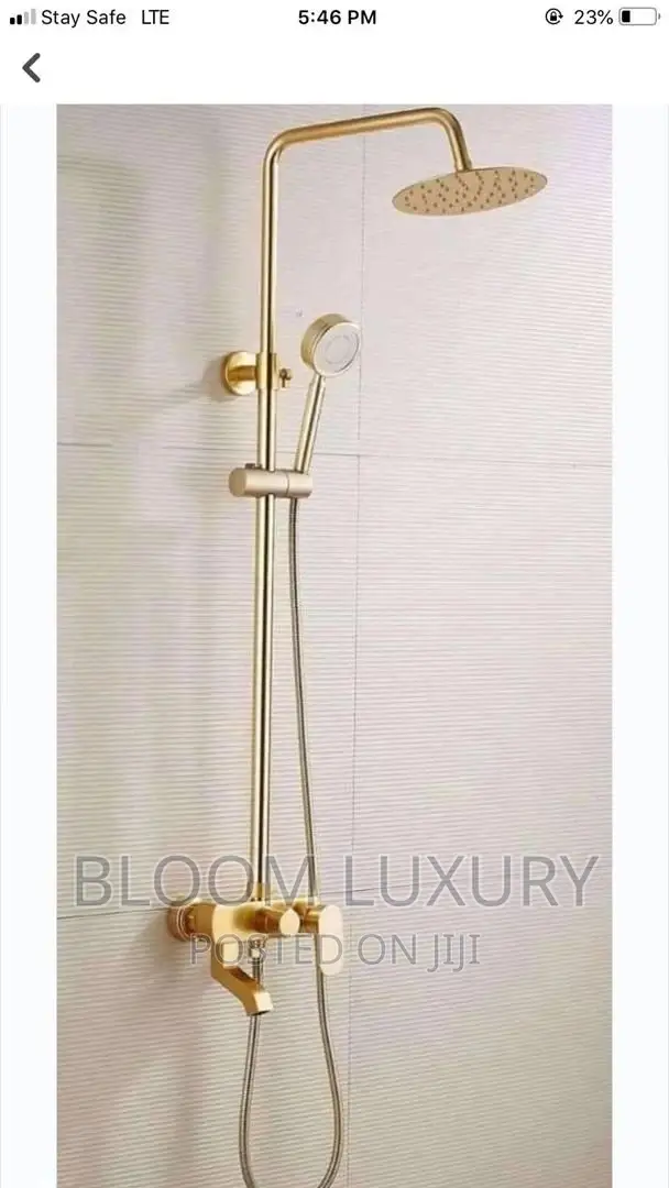 Gold Standing Shower