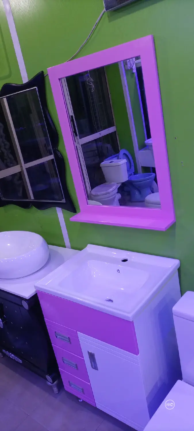 Pink Bathroom Cabinet