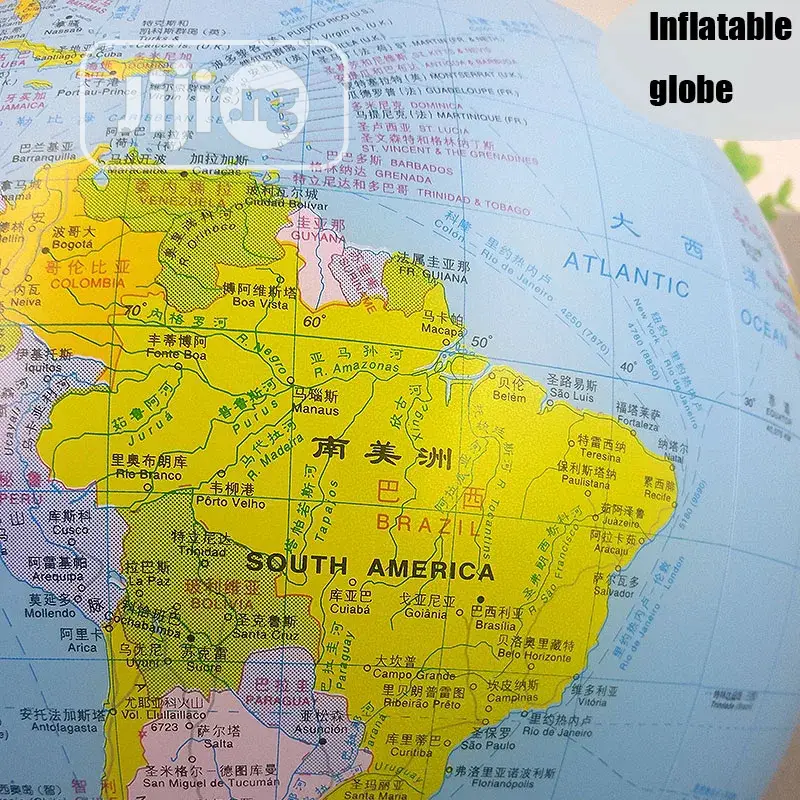 30cm Inflatable Globe Map Ball Geography Learning Educationa
