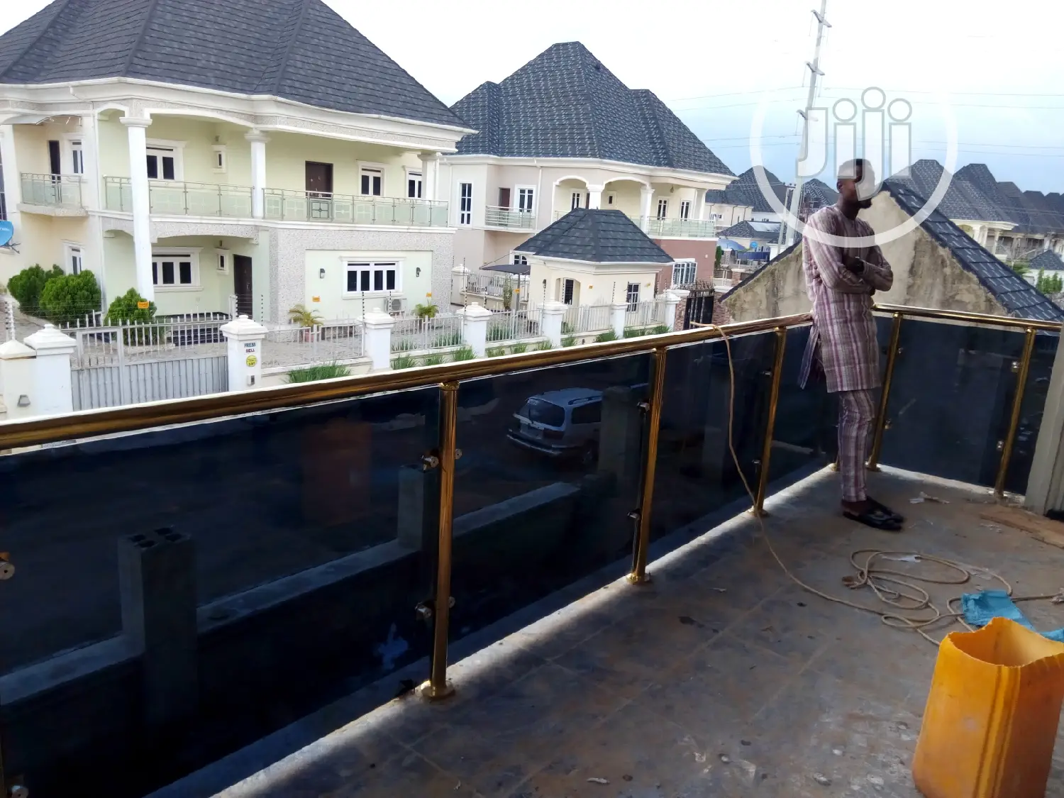 Stainless Railings Designed With Glass