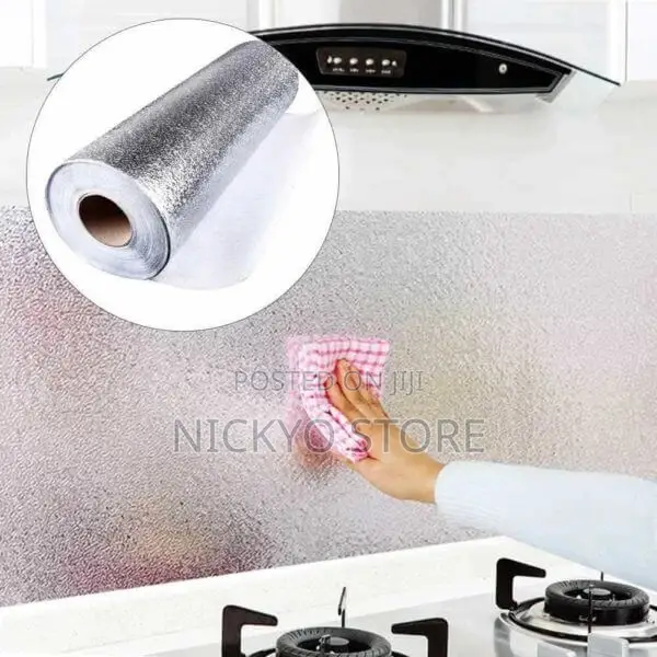60cm by 500cm Oil Proof Aluminum Kitchen Sticker