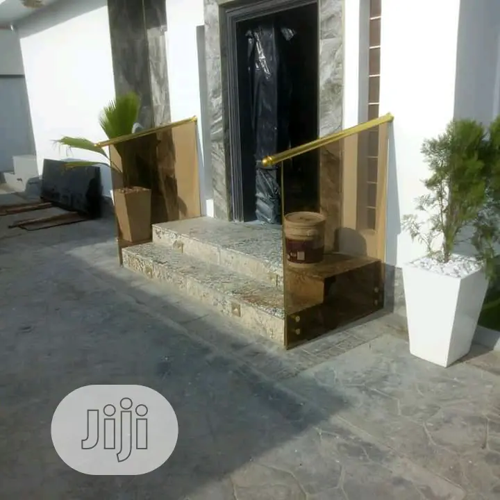 Gold Glass Railings