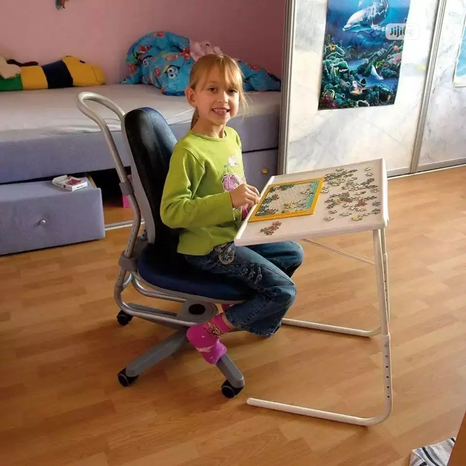 Foldable Adjustable Table Mate With Built in Cup Holder