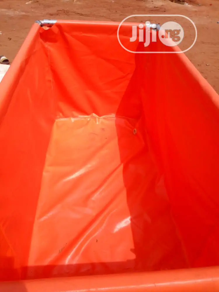 Orange Tarpaulin Fish Pond