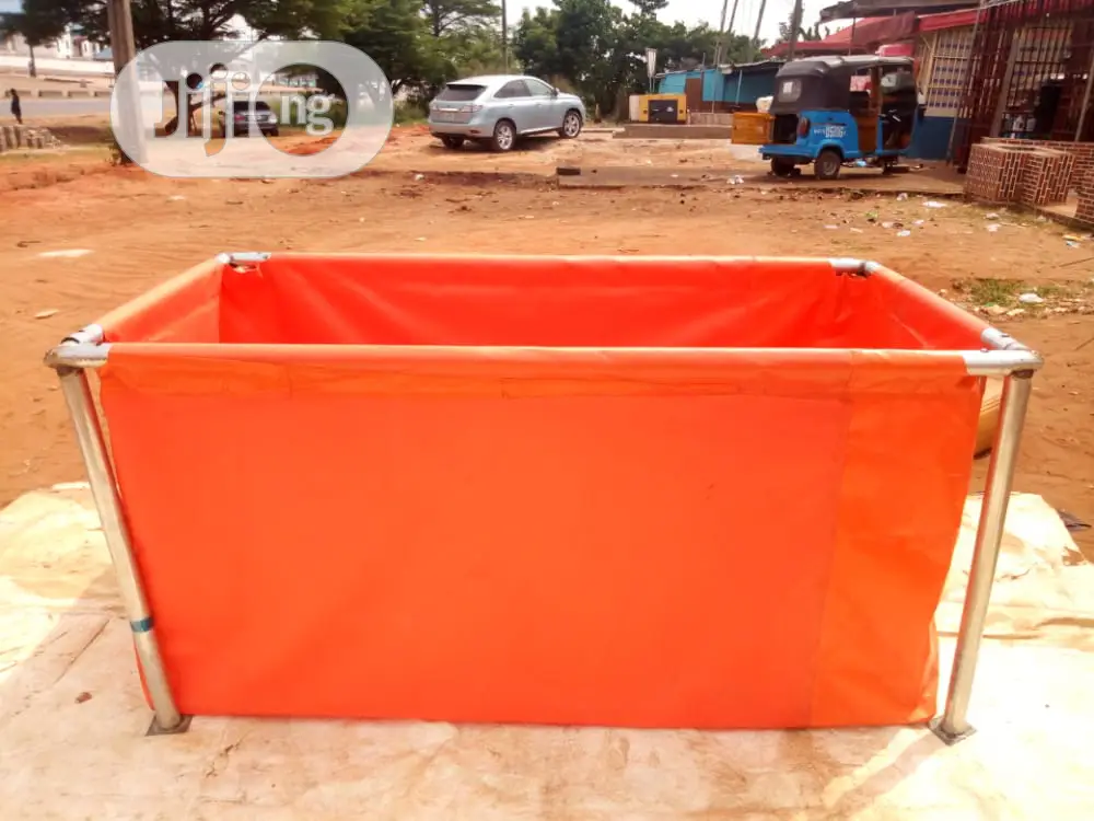 Orange Tarpaulin Fish Pond